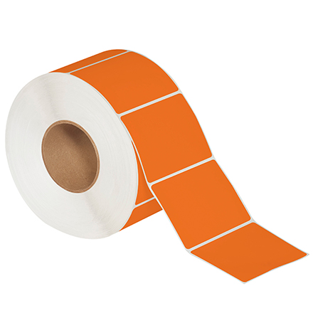 4 x 3" Orange Thermal Transfer Labels